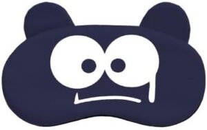 (1PC) (Without Ice Bag) (New Sleep Mask Eye Cover Sleeping Mask For Women Men Interesting Antifaz Concise Night Masks Stylish Blindfold) (K7-Navy)-B0C75P6QM6