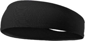 [1PCs - Black] Sport Headbands Sweatband Elastic Yoga Running Hair Band Sweat Bandage Workout Tennis Fitness Jog Basketball Headscarf Men Women(053)-B0D3LHNV5Y