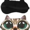 [1Pcs - A2] Animated Cartoon 3D Starling dog eyes Sleep Mask Ice patch Light Shading Cover eyemask for Women Girls Kids (967)-B0CP8JXLYR