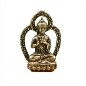 1Pcs Handcraft Buddha Statue Chinese Style Pure Brass Vivid Buddha Pendant Miniature Mini Brass Buddha Car Pendant - Random Shape-B0DFRVKFR1