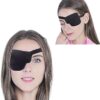 1Pcs-Kid's/Adult Black Adjustable Soft and Comfortable Pirate Eye Patch Single Eye Mask for Amblyopia Lazy Eye ‍ (Left)-B0DBMYJSMW