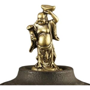 MySouq-Store 1pcs -Copper Maitreya Buddha Miniatures Figurines Pocket Brass Small Statue Ornaments Home Decor Craft for Living Room Desk Decoration-B0C7333QQ4