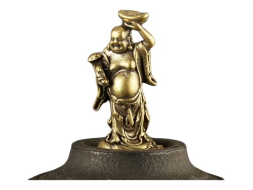 MySouq-Store 1pcs -Copper Maitreya Buddha Miniatures Figurines Pocket Brass Small Statue Ornaments Home Decor Craft for Living Room Desk Decoration-B0C7333QQ4