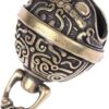 Styles Brass Fortune Chinese Feng Shui Antique Coins Keyring Good Fortune Soild Gourd Keychain Wealth Success Jewelry as Shown (1pc A2)-B0DSTDJ6C9