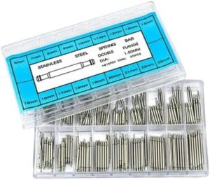 270Pcs Watch Wrist Band Spring Bars Strap Link Pins Stainless Steel Watchband Spring Bar 6-23mm Watch Strap Ear Sets for watch band repair (1.5MM-270Pcs 6mm-23mm)-B0D4SC9SR4