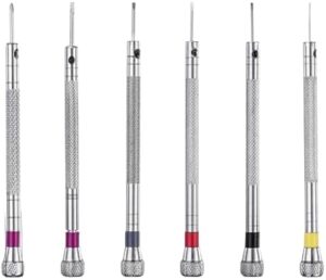 6PCS Micro Precision Screwdriver Set, Premium Screwdriver Kit 0.8-1.8mm, for Watch Repair, Eyeglasses Repair, Jewelry Work, Electronics Repair-B0CTRRQQVH