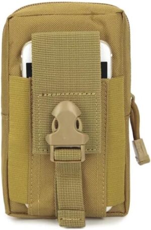 Men Tactical Molle Pouch Belt Waist Bag Edc Phone Pocket Fanny Pack Running Camping Bags Soft Back Hunting Accessories -18X10Cm (Green)-B0DFYW9V9H