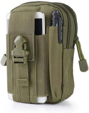 Men Waist Pack Bum Bag Pouch Waterproof Tactical Military Sport Hunting Belt Molle Nylon Mobile Phone Bags Travel Tools (ArmyGreen)-B0CYF75DY2