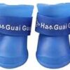 4pcs/lot S/M/L Pet Dog Rain and Againest Water Shoes for Dogs Booties Rubber Portable Anti Slip Waterproof Pet Dog Cat Rain Shoes - Read Dimensions Befor Buy (Blue, (M) 5x4cm(LxW))-B0DY1ZCMSR
