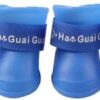 4pcs/lot S/M/L Pet Dog Rain and Againest Water Shoes for Dogs Booties Rubber Portable Anti Slip Waterproof Pet Dog Cat Rain Shoes - Read Dimensions Befor Buy (Blue, (L) 6x4.5cm(LxW))-B0DY21HZN8