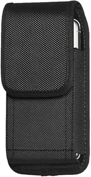 Tactical Cell Phone Pouch Holster with Free D Shaped Buckle Protable Wallet Card Waist Pack Outdoor Sports Nylon Carrying Case - Vertical (XXL) 17.5 * 10CM-B0DB76328L