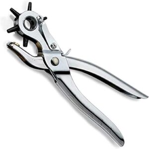 Made of Metal - Leather Hole Punches Puncher for Belt, Saddle, Tack, Watch Strap, Shoe, Fabric, Paper, Eyelet - Easily Punches Perfect Round Holes,-B0D7WHLRV9