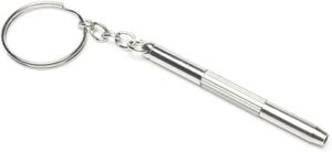 WSSBK 5 Pcs Mini Portable Screwdriver 3 In 1 Steel Precise Eyeglass Screwdriver Set Watch Repair Tools Kit With Keychain-B096LT5H4R