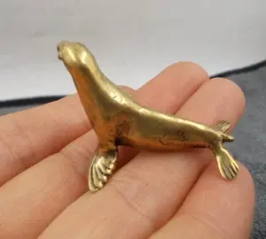 il_340x270.4903886725_ijzn Mini Copper Rhino Sculpture Handmade Crafts Brass Dog Sea Figurines Vintage Animal Statue Home Office Table Decor Ornament-B0BX7J8XYB