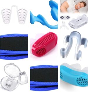 4 PC - Prevent SnoringNose Congestion Help SleepSnoring DeviceNose Breathing Relieve SnoringAid Nasal Congestion Clip Cure Snoring Tool (White & Silicone, 4 Pair)-B0DY7FN79K