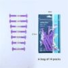 14pcs/Lot Shoes Accessories Elastic Silicone Shoelaces Elastic Shoelace Creative Lazy Silicone Laces No Tie Rubber Lace (Purple)-B0DRX17Q1K