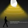 1Pcs-12Watt Bulb-Works At Night Only With an Automatic Motion Sensor for 50 Seconds It Turns Off When There Is No Movement, Suitable For lighting Stairs, Entrances,Garages-Worm (3)-B0F178JNMV