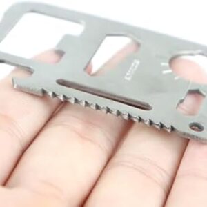 314PbQ8z79L._AC_SX450_ 11 in 1 Stainless Steel Credit Card Pocket versatile Tool -silver-B0DZX1QYWK