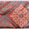 Ramadan Khayamiya Mixed Cotton Ablecloth With End-Red Decorations Decorative Tablecloth for Ramadan Celebrations, [Rectangle] (1.5X1.5m)-B0DZD5MF2Z