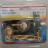 [1 Pcs] [Dark Brwon X Gold ] Door Chain Lock, Steel Slide Bolt Latch Safety Door Lock with Anti-Theft Chain and Spring Lock (Gold)-B0CM191XVP
