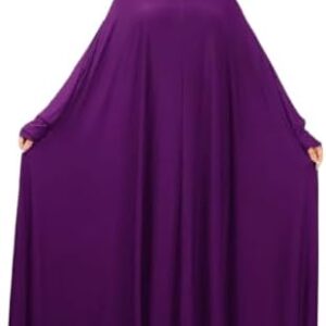 31CmwpudxzL._AC_ Plain Prayer Esdal – Soft Cotton Feel, Comfortable Fiber Material – Islamic Set, One-Piece, One Size – Eslamy, Malhafa اسدال -ازدال-الملحفة-ملحفة خروج و صلاة-Blush Pink Color only-B0DZ2CKRL5