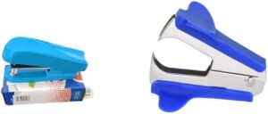 [1Pcs] Mini Stapler school supplies office stationery paper Clip Binding Binder N-207 10 CM Random Color + Free Staple Remover-B0DZFP66H2