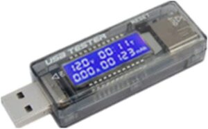 1 PCS - USB Current Voltage Capacity Tester Volt Current Voltage Detect Charger Capacity Tester Meter Mobile Power Detector Battery Test-B0BZN7GPQZ