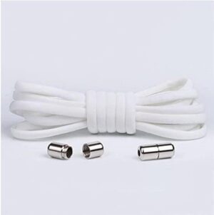 2 Pairs No Tie Elastic Shoelaces, Adjustable Elastic Running Shoe Laces Tieless Laces with Metal Buckles for Kids, Adults-B0B7CMJF7D