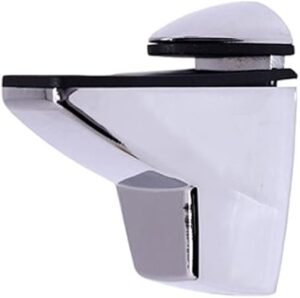 Glass Shelf Bracket, Duckbill Clip Shelf Bracket, 2PCS Adjustable Wood/GlassShelf Bracket for 5-25mm Thickness Shelf Glass Shelf-B0DZFT8C3G