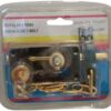 [1 Pcs] [Dark Brwon X Gold ] Door Chain Lock, Steel Slide Bolt Latch Safety Door Lock with Anti-Theft Chain and Spring Lock (Gold)-B0CM191XVP
