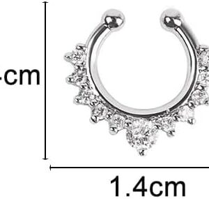 31U+afX1XbL._AC_SX679_ New 1 Pc 1 PC Fake Piering Nose Ring for Women Clip Septum Rock Hip Hoop punk Crystal Body Jewelry Fake Perforation Nose Studs-B0F1T9W6BT