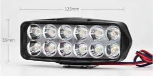 1Pcs 12V E-bike Front Light Motorcycle Electric Bike Bicycle LED Headlight Super Bright Tricycle Lamp 12 Led Cycling Parts-B0F1YG6ZKF