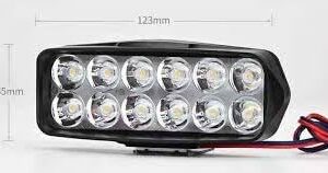 1Pcs 12V E-bike Front Light Motorcycle Electric Bike Bicycle LED Headlight Super Bright Tricycle Lamp 12 Led Cycling Parts-B0F1YG6ZKF