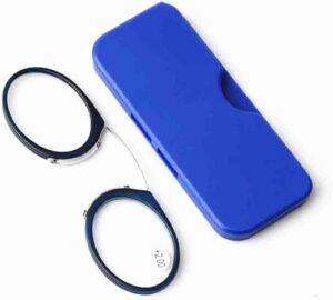 Fashion Legless Clip Nose Portable Reading Glasses Unisex Ultra Thin Magnification Eyewear Unbreakable-B0DS1JL2VK