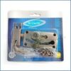 [1 Pcs] [Dark Brwon X Gold ] Door Chain Lock, Steel Slide Bolt Latch Safety Door Lock with Anti-Theft Chain and Spring Lock (Gold)-B0CM191XVP