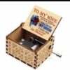 Husband to My Wife Music Box U R My Sunshine Tune Wood Laser Engraved Vintage Hand Cranked Musical Boxes Unique for Wife Love from Husband on Valentine's Day/Wedding Day/Anniversary MB02-B0DZW152M4