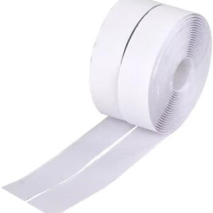 [1 Meter Hook + 1 Meter Loop] White Tape Nylon Hook Loop Fastener No Glue Sewing Magic Tape Cable Ties Sewing Strips Accessories-B0DHLCTTQ7