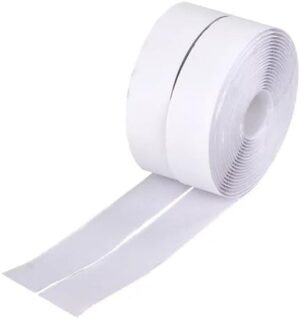 [1 Meter Hook + 1 Meter Loop] White Tape Nylon Hook Loop Fastener No Glue Sewing Magic Tape Cable Ties Sewing Strips Accessories-B0DHLCTTQ7