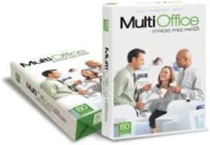 Multi Office A4 Size Copy Paper 80 gm. Pack of 500 Sheets, pack may vary-B09381LZWT