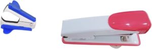 [1Pcs] Mini Stapler school supplies office stationery paper Clip Binding Binder XL-207 11.5 CM Random Color + Free Staple Remover-B0DZGG7KSY