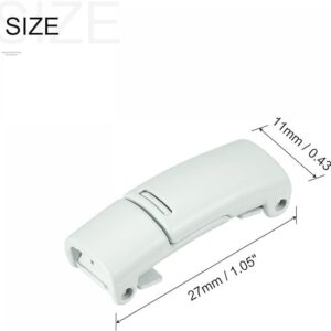 31yavjEIfJL._AC_ 1 Pair Shoelace Buckle 27 x 11 x 8mm Zinc Alloy Magnetic No Tie Lock Light White-B0CKFBRLM9