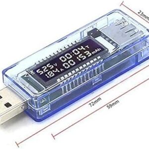 41-qLJKmqxL._AC_SX450_ 3 in 1 Battery Tester Voltage Current Detector Mobile Power Voltage Current Meter USB Charger Doctor-B091J7NCHS