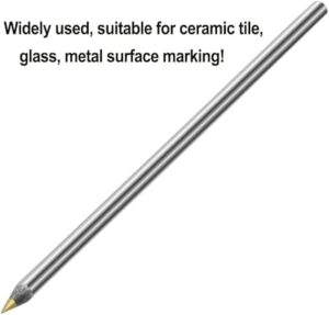 [1 Pcs] - Alloy Scribe Pen Carbide Scriber Pen Metal Wood Glass Tile Cutting Marker Pencil Metalworking Woodworking Hand Tools 13Cm-B0F21HZWTG
