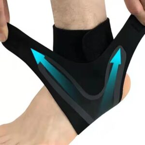 1 Pcs An kle Brace Adjustable Compression Ankle Support Elastic An kle Guard Pain Relief Strap Basketball Ankle Brace Support (Medium, Right)-B0DZ4K7L2N