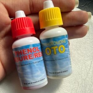 Version 1.0.0 2pcs set Swimming Pool Test Kit pH and Free Chlorine Water Quality Tester Refill Pack, 1 set =2 Dropper without label,-B0D463D7KY