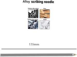 [1 Pcs] - Alloy Scribe Pen Carbide Scriber Pen Metal Wood Glass Tile Cutting Marker Pencil Metalworking Woodworking Hand Tools 13Cm-B0F21HZWTG