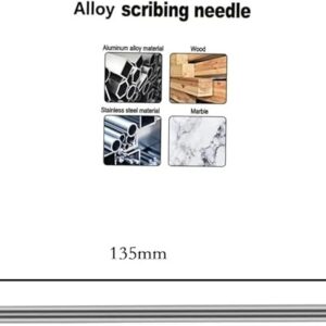[1 Pcs] - Alloy Scribe Pen Carbide Scriber Pen Metal Wood Glass Tile Cutting Marker Pencil Metalworking Woodworking Hand Tools 13Cm-B0F21HZWTG
