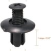 [25 Pcs] Car 8mm Hole Plastic Rivets Fastener Push Clip Black Auto Vehicle Door Trim Panel Retainer Fastener Clips-B0CKLWYQ5J