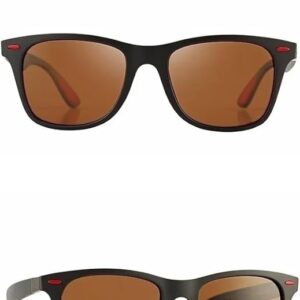 [Polarized] Vintage Square Polarized Sunglasses Classic Driving Fishing Brand Designer Sun Glasses Man Retro Shades UV400 Eyewear-B0DHYKN5VH