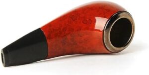 1 Pcs -High Quality Chicken Leg Shape Short Pipes Chimney Pipe Mouthpiece Herb Tobacco Pipe Cigar Narguile Grinder Smoke 9.5cmX3.6cm - 56Gram-B0F1M5P3MM